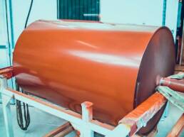 Coating of rolls - no product deposits - considerably longer service life - electr. Conductivity possible